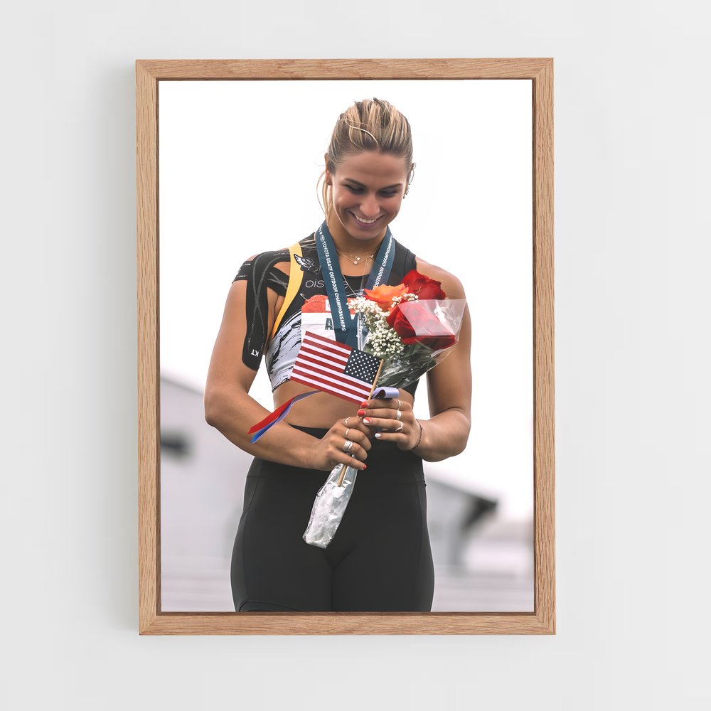 Poster La Médaillée Florale – affiche Athlétisme (vue 4)